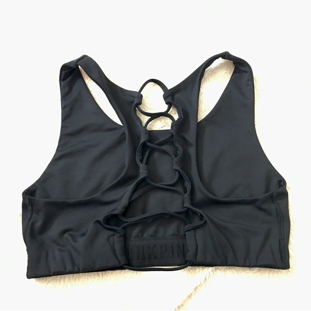 👟 PINK Lace Up Back Racerback Bra